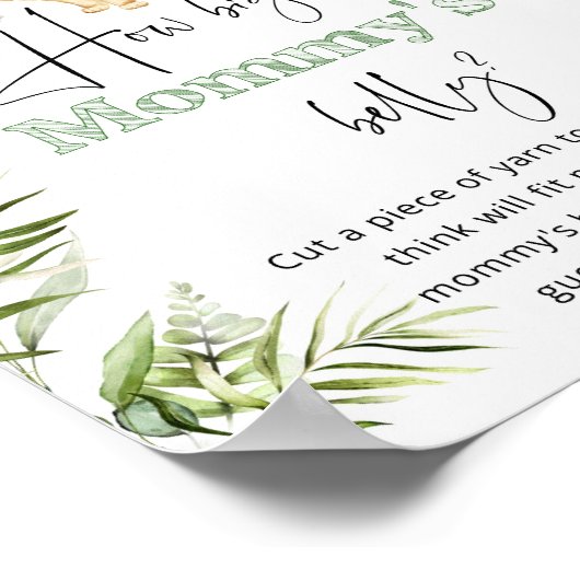 サファリの動物はママのベリーゲームはどれくらい大きい ポスター (角)