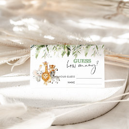 サファリの動物は何匹だと思う エンクロージャーカード