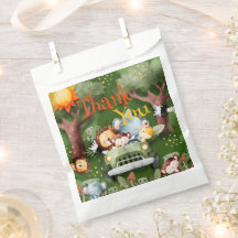 サファリの動物パーソナライズされたの赤ちゃんシャワー