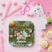 サファリの動物パーソナライズされたの赤ちゃんシャワー ペーパープレート (パーティー)