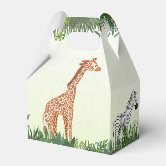 サファリの動物パーティーのお願いボックス フェイバーボックス (裏面サイド)