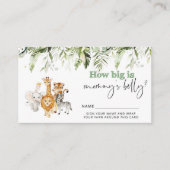 サファリの動物ママのベリーカードの大きさ エンクロージャーカード (正面)