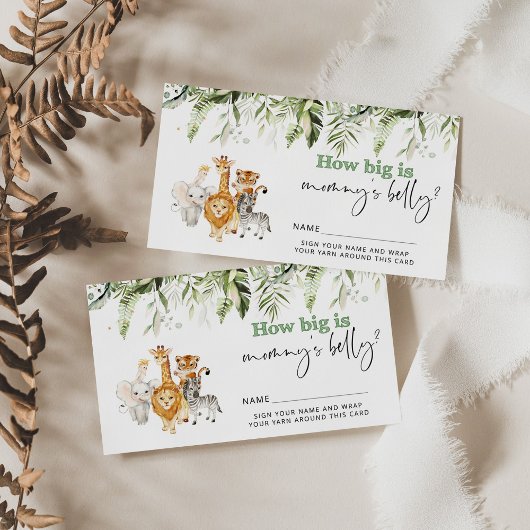 サファリの動物ママのベリーカードの大きさ エンクロージャーカード