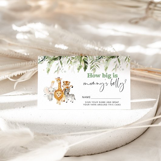 サファリの動物ママのベリーカードの大きさ エンクロージャーカード