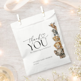 サファリの動物モダンの赤ちゃんシャワー フェイバーバッグ