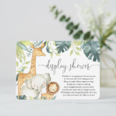 サファリの動物男女兼用がシャワーを表示 エンクロージャーカード (スタンド正面)