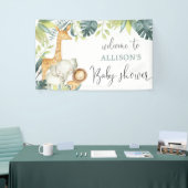 サファリの動物男女兼用の赤ちゃんシャワーの背景 横断幕 (トレードショー)