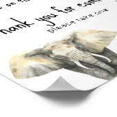 サファリの動物 – ありがとうござ来う ポスター (角)