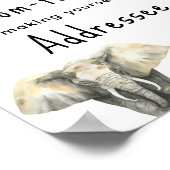 サファリの動物 – お母さんにお迎え ポスター (角)