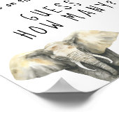 サファリの動物 – ゲームの数を推測 ポスター (角)