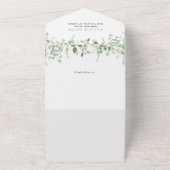 サファリの動物,ジャングル,野生動物,赤ちゃんシャワー オールインワン招待状 (外側)