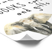 サファリの動物 – ブックカードとギフト ポスター (角)