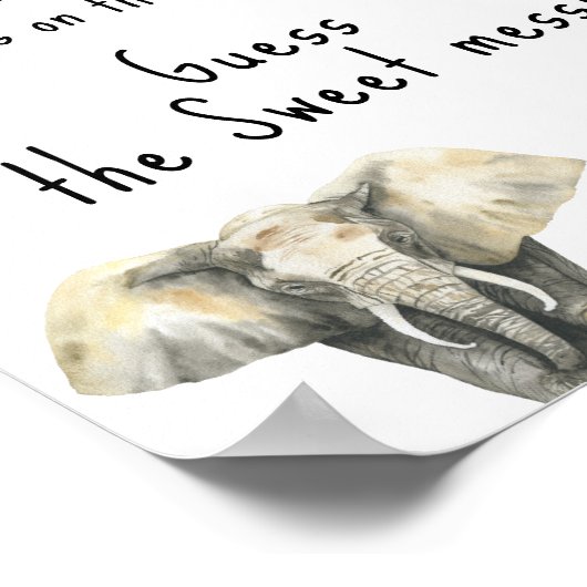 サファリの動物 – 甘い混乱を推測 ポスター (角)