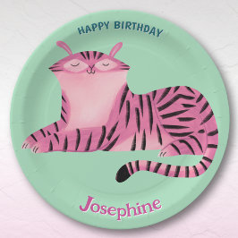 サファリの動物 誕生日 ライオンのメス 女子 ペーパープレート