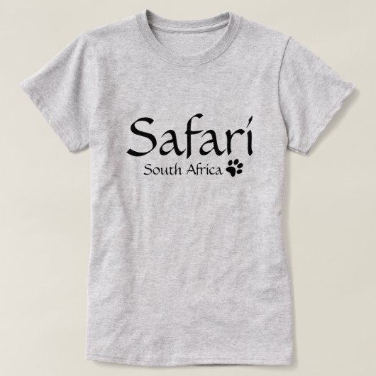サファリの南アフリカ共和国のTシャツ Tシャツ (デザイン正面)
