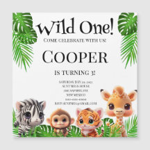 サファリの友人タイガーgiraffe zebra monkey birthday