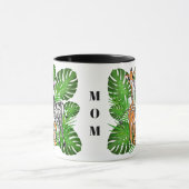 サファリの友人 – キリン、ゼブラ、タイガー、ジャングル マグカップ (中央)