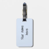 サファリの友達、キリン、ゼブラ、トラ、パーム葉 ラゲッジタグ (裏面縦)