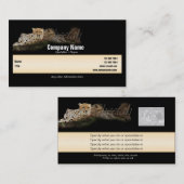 サファリの名刺、カスタマイズ可能なチータ- 名刺 (正面/裏面)