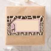 サファリの少女の名前タグ ラベル (インサイチュ)