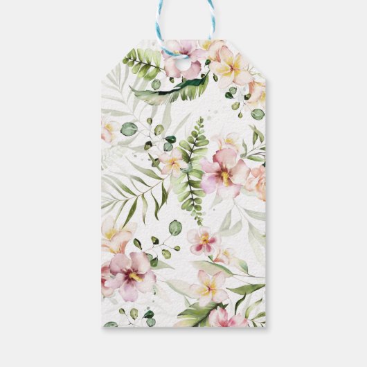 サファリの成長を見るメッセージカード ギフトタグ (裏面)