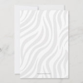 サファリの最初の誕生日招待状ジャングル動物の写真 招待状 (裏面)