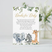 サファリの本の要求、ジャングルの動物園動物の水彩画 エンクロージャーカード (スタンド正面)