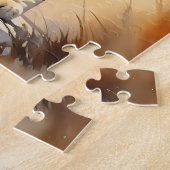 サファリの水の色のチーズ自然 ジグソーパズル (側面)