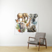 サファリの水の色 タペストリー (インサイチュ)