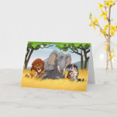 サファリの水差しバンドカード(中ブランク) カード (黄色い花)