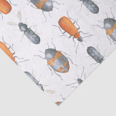 サファリの水彩画はパターンを煩わせます 薄葉紙 (詳細)