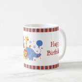 サファリの第1誕生日のカスタムのマグ コーヒーマグカップ (正面右)