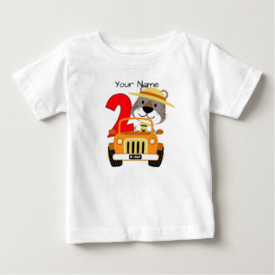 サファリの第2誕生日 ベビーTシャツ