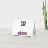 サファリの緑の曼荼羅、メッセージカード カード (裏面)