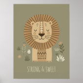 サファリの肖像 ライオン ID1264 ポスター (正面)