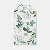 サファリの葉男女兼用の赤ちゃんシャワーギフト ギフトタグ (裏面)