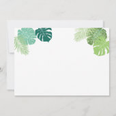 サファリの誕生日のサンキューカード動物の野生の動物園 サンキューカード (裏面)