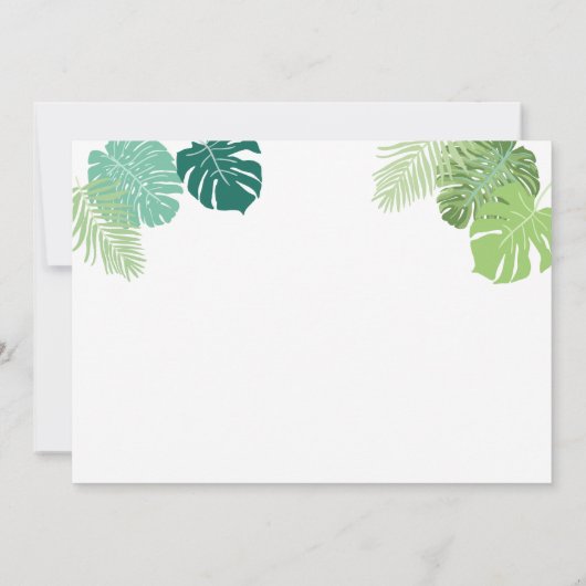 サファリの誕生日のサンキューカード動物の野生の動物園 サンキューカード (裏面)