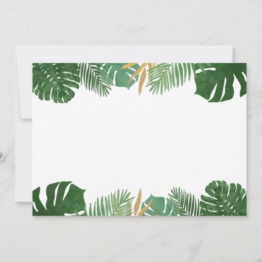 サファリの誕生日のサンキューカード動物野生の1 サンキューカード (裏面)