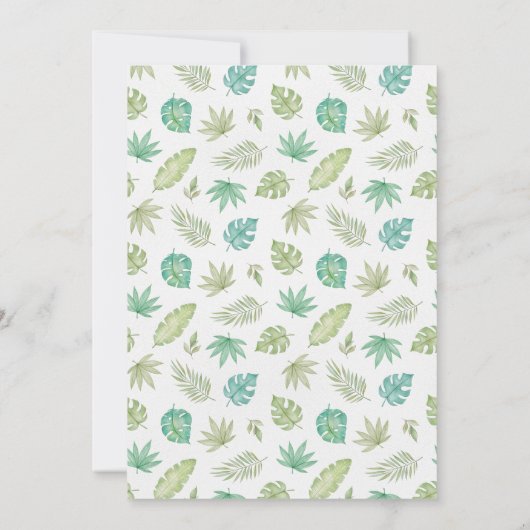 サファリの誕生日の招待ワイルドワンの招待ボーイ 招待状 (裏面)