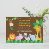 サファリの誕生日招待状 / サファリの招待 招待状 (スタンド正面)