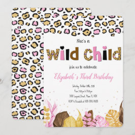 サファリの誕生日招待状 招待状