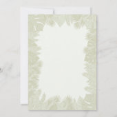 サファリの誕生日招待状　2歳の野生の少年招待状 招待状 (裏面)