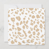 サファリの赤ちゃんシャワーに行く小さなワイルドワン 招待状 (裏面)