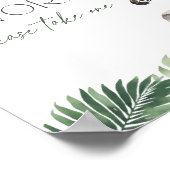 サファリの赤ちゃんシャワーの好意サイン ポスター (角)