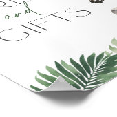 サファリの赤ちゃんシャワーカードとギフトサイン ポスター (角)