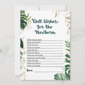 サファリの赤ちゃんシャワーゲーム – お願い生まれたばかりの 招待状 (正面)