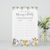 サファリの赤ちゃんシャワー彼らはゲームカードを何歳だった (スタンド正面)