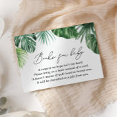 サファリの赤ちゃんシャワー緑の本ベビー エンクロージャーカード