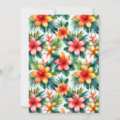 サファリの赤ちゃんシャワー野生の自分が途中にある 招待状 (裏面)